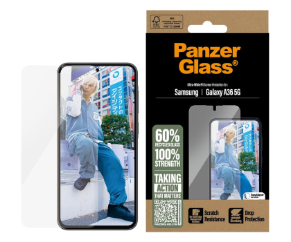 Szkło i folia ochronna PanzerGlass Ultra-Wide Fit do Samsung Galaxy A36 5G